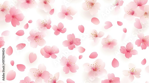 Elegant Spring Floral Arrangement Featuring Delicate Pink Cherry Blossoms with Soft Green Leaves