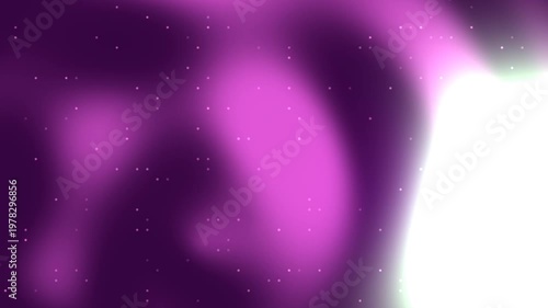 Dynamic Purple Pink Aurora Borealis Light Effect Animation.