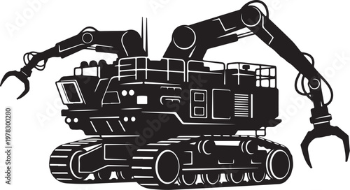 Heavy duty excavator, industrial machinery, construction equipment, heavy industry