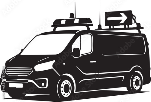 Emergency services van, rescue vehicle, ambulance, emergency response