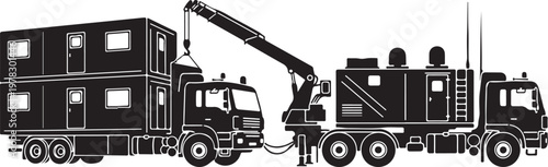 Industrial crane truck, heavy duty transport, construction equipment, cargo logistics