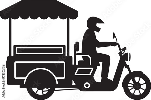 Tuk Tuk, Food Cart, Street Vendor, Transportation Icon