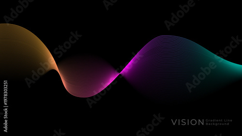 abstract vision gradient lines background