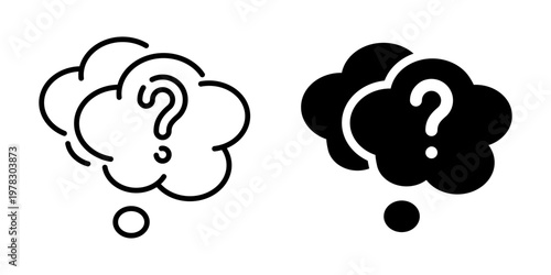 Question Mark Thought Bubbles