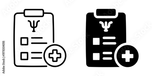 Psychology Medical Record Icon