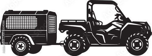 Off-road vehicle, trailer, utility cart, 4x4 transport