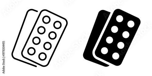 Pills Blister Pack Icons