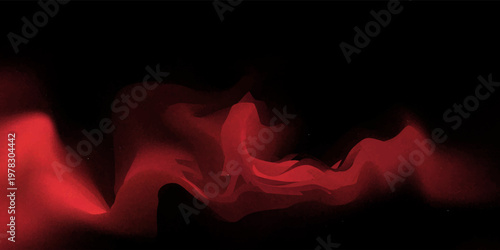 Realistic red smoke or haze, overlay effect on a transparent background. Hot fire and flame, magic fog, vapor on floor. Abstract vector illustration