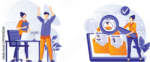 A worker operating a machine with an orange and blue color scheme.