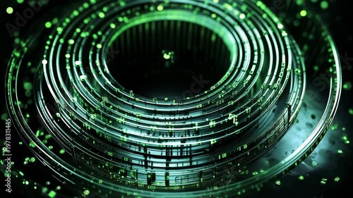 A series of circular designs shows different patterns and light reflections. Water droplets interact with the surfaces, creating unique effects.