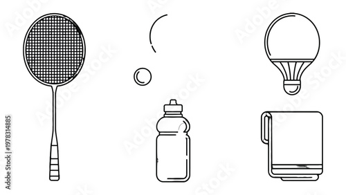 Sports Essentials: A curated selection of sports equipment, offering a glimpse into the tools of recreation and competition. 