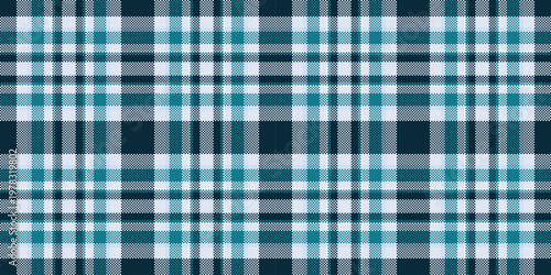 Contemporary fabric plaid texture, thin pattern tartan check. Spanish seamless textile background vector in white and dark colors.