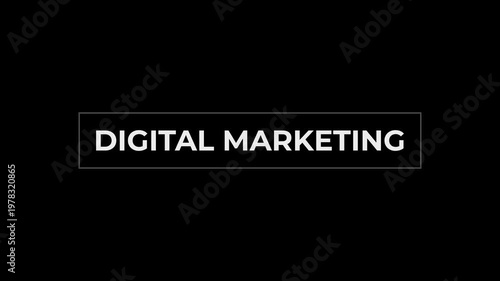 DIGITAL MARKETING Kinetic Typography 9-Second Loopable 4K Motion Graphics for Business & Promotion