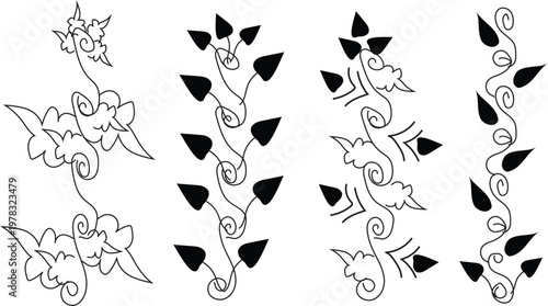 handwritten Devanagari script characters on white background