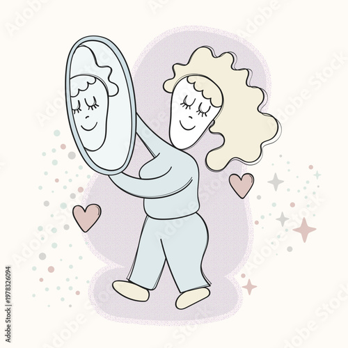 woman-looking-in-mirror-self-love-vector