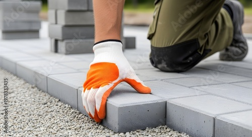 Professional Paving Installation Service with Concrete Bricks - Luxury Hardscape Landscaping Maintenance, Driveway Repair and Backyard Renovation