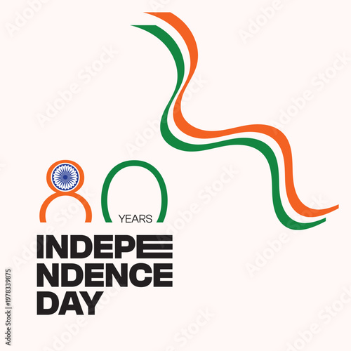 Happy Indian Independence Day Celebration Social Banner Design Template, Happy Independence Day Banner Illustration