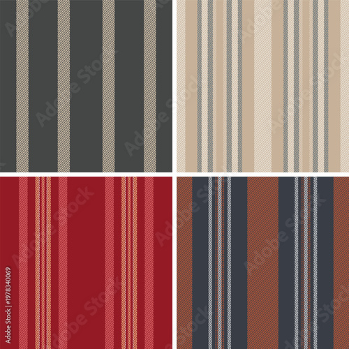 Bold striped collection optimized for merchandise graphics. The pack supports apparel, accessories, and promotional items. Vector artwork handles large formats.