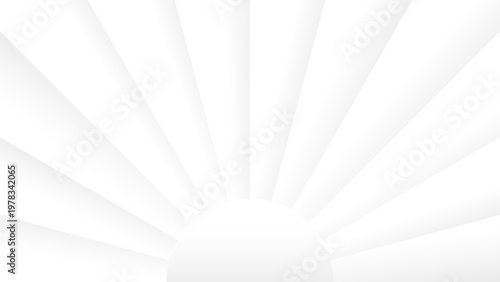 Minimal retro white sun rays background