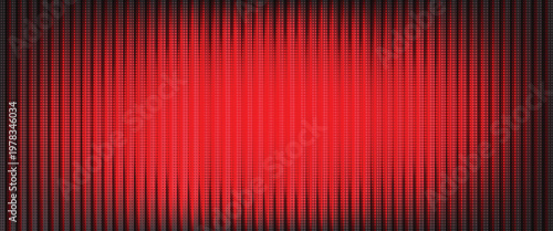 Glossy metallic deep red and black ribbed fractal glass texture effect background, vertical stripes reeded glass wave glow for premium tech product visual, web header, banner or presentation