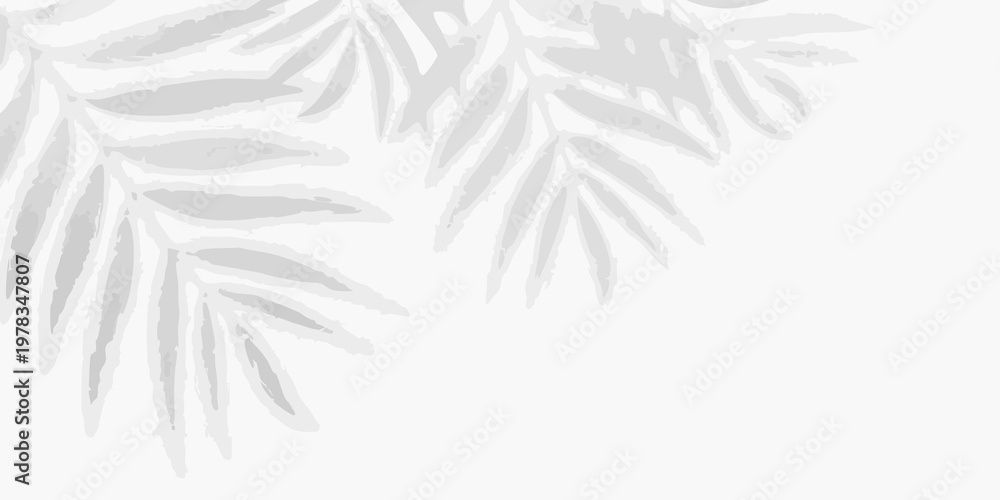 Ταπετσαρία Delicate watercolor painting of pale drooping willow or eucalyptus leaves
