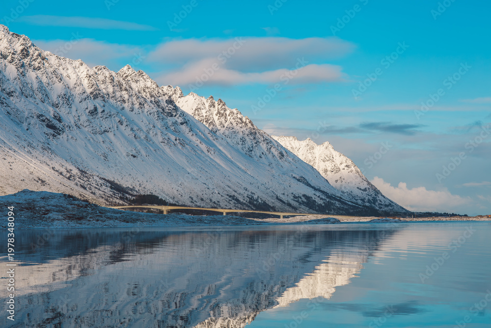 Obraz premium Lofoten islands in winter