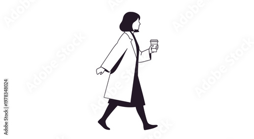 Minimalist Illustration of Person Lying Down and Using an Electronic Device