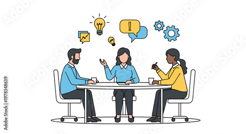 Diverse Business Professionals Collaborate Innovate and Share Ideas in Meeting