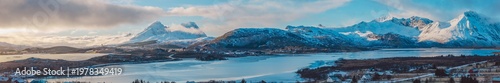 Lofoten islands in winter