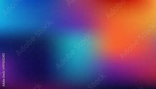 Tableau sur toile A vibrant abstract gradient background blends shades of blue purple and orange w