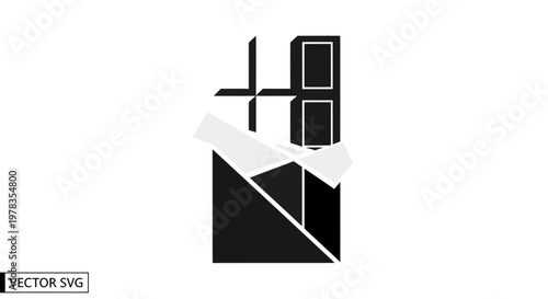 Dark Chocolate Bar in Wrapper, Vector Icon, Sweet Treat, Minimalist Design