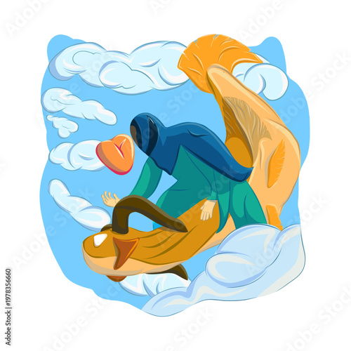 A faceless dragon rider, searching for his destiny, is trying to catch the very heart that will help him in his search. Those who do not stop in their aspirations always achieve the best!