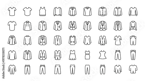 Vector illustration set of alphabet letters and numbers icons for business web design signs