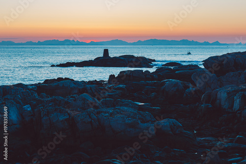 Lofoten islands in winter