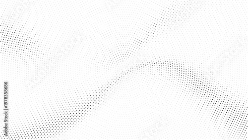 Concentric dotted noise gradient texture. Radial halftone grain background. Comic pop art backdrop for poster, banner, cover, print. Grunge fading overlay wallpaper.