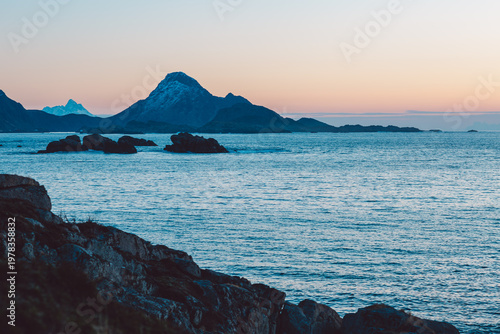Lofoten islands in winter