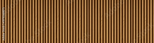 Wide Panoramic Oak Wood Slat Wall Background - Modern Timber Fluted Panel Texture for Office Interior Design, Acoustic Installation and Home Service