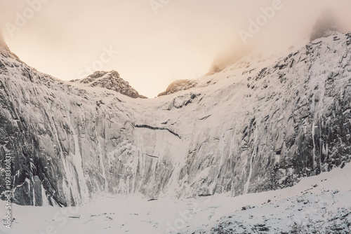 Lofoten islands in winter