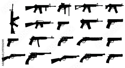 Collection of Silhouette Firearms, Rifles, Pistols, and Shotguns
