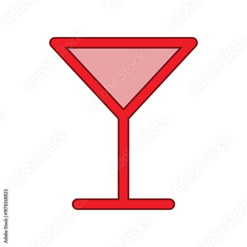 Wine glass icon design template