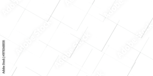 Abstract background with white and gray color technology modern background design . Geometric background with squares in bright light with soft shadows as pattern. Template for branding business .
