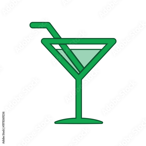 Wine glass icon design template