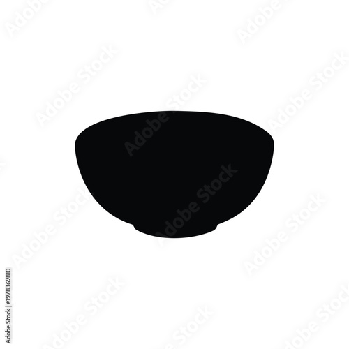 Oatmeal silhouette icon vector illustration.
