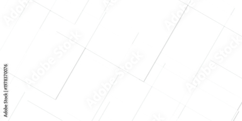 Abstract background with white and gray color technology modern background design . Geometric background with squares in bright light with soft shadows as pattern. Template for branding business .