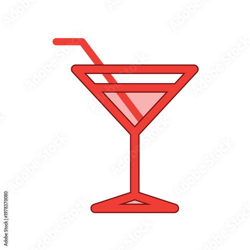 Wine glass icon design template