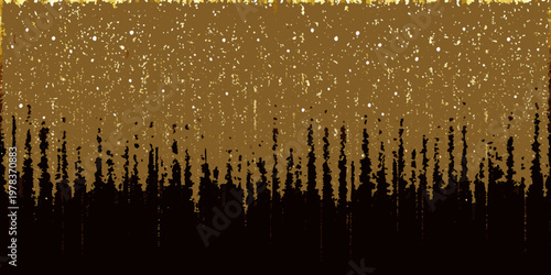 Abstract golden texture with vertical lines and dark gradients