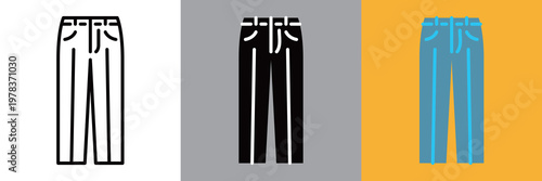 パンツのシンプルなアイコン