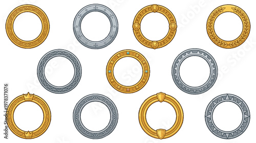 Different types of decorative frames showing various designs and styles suitable for artworks and pictures