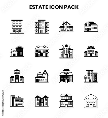 Estate DuoTone Bundle Icons Pack