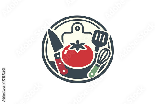 Cooking tools and food items show the preparation of meals in a kitchen setup with various utensils and ingredients